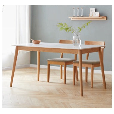 Banc en bois massif LYRIC BELAIR en chêne nordique avec coussin lavable en tissu 