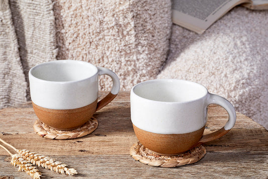 Tasse à café Mali - Blanc (lot de 2)