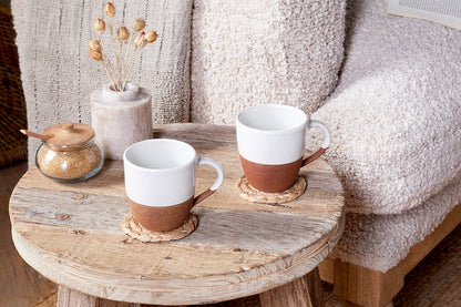 Grande tasse Mali - Blanc (lot de 2)