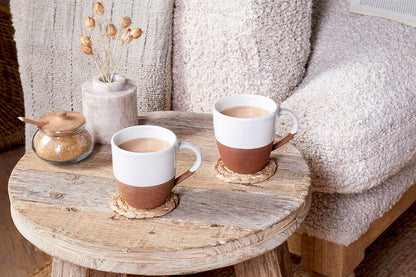 Grande tasse Mali - Blanc (lot de 2)