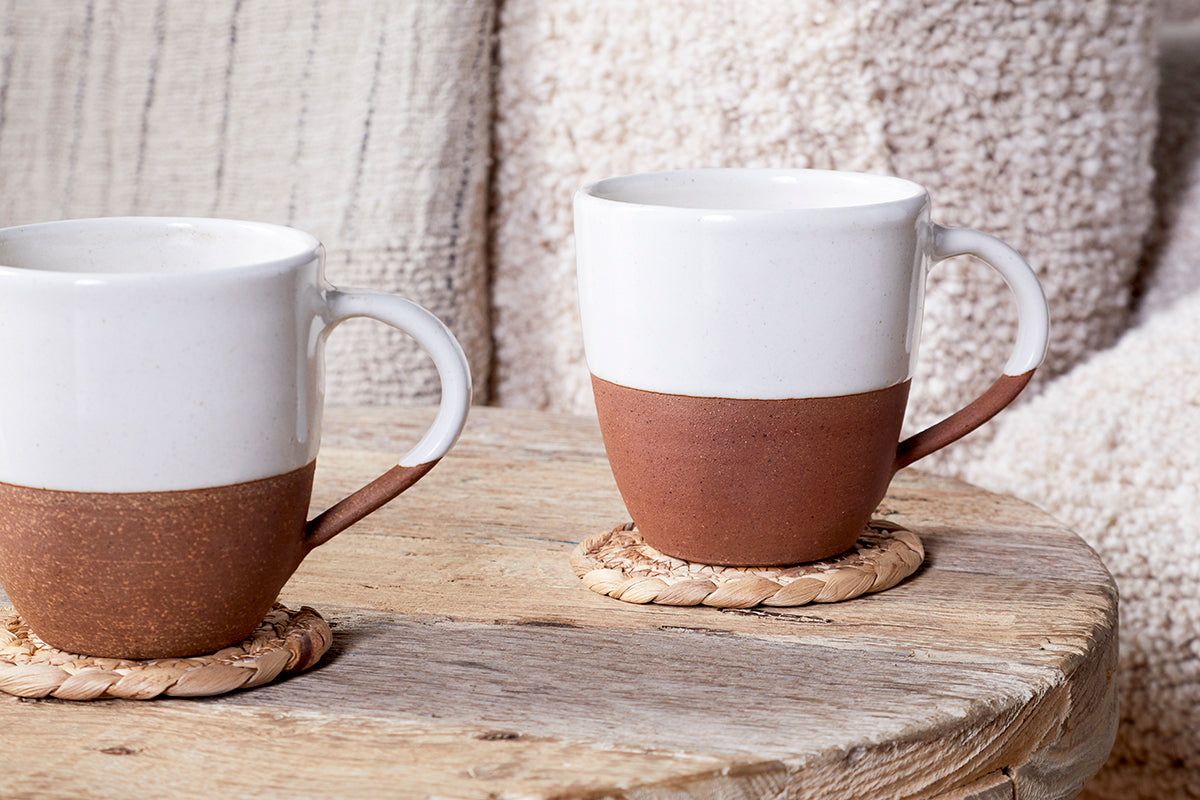 Grande tasse Mali - Blanc (lot de 2)