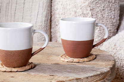 Grande tasse Mali - Blanc (lot de 2)