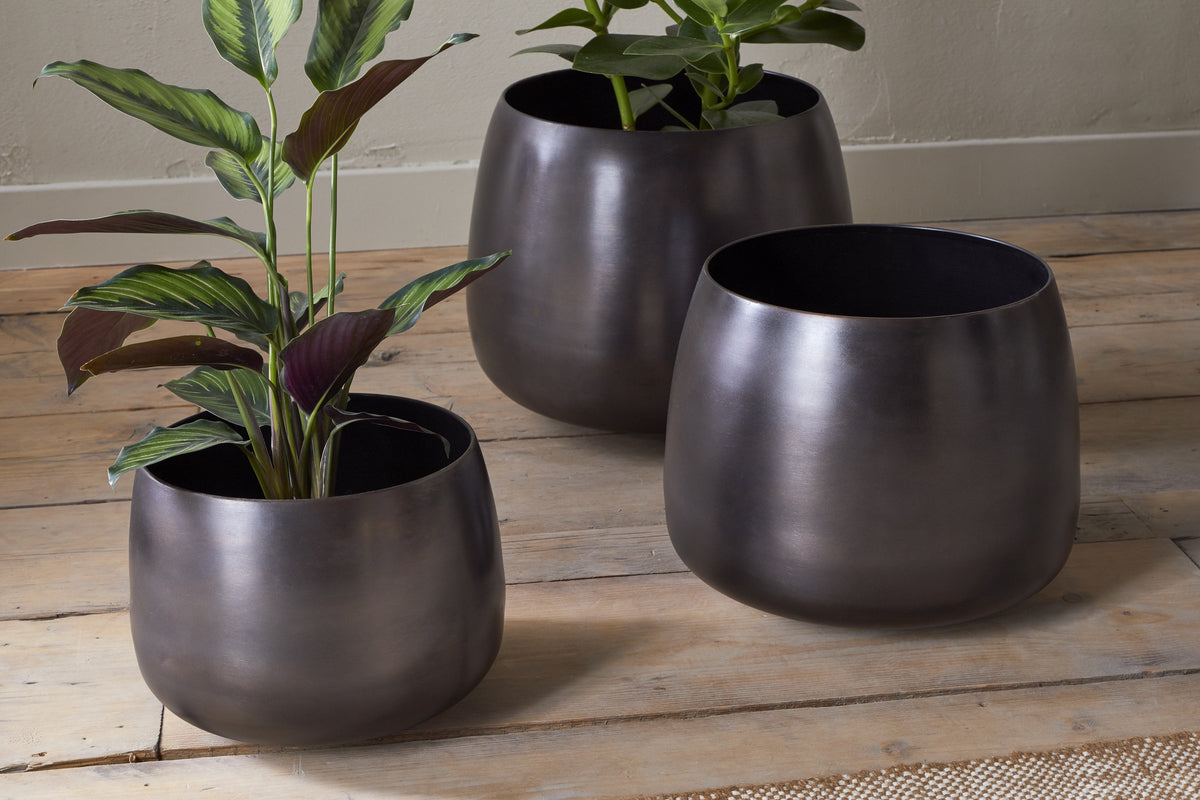 Pot de fleurs Maliki - Bronze vieilli