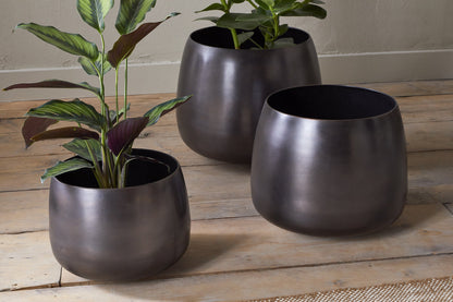 Pot de fleurs Maliki - Bronze vieilli
