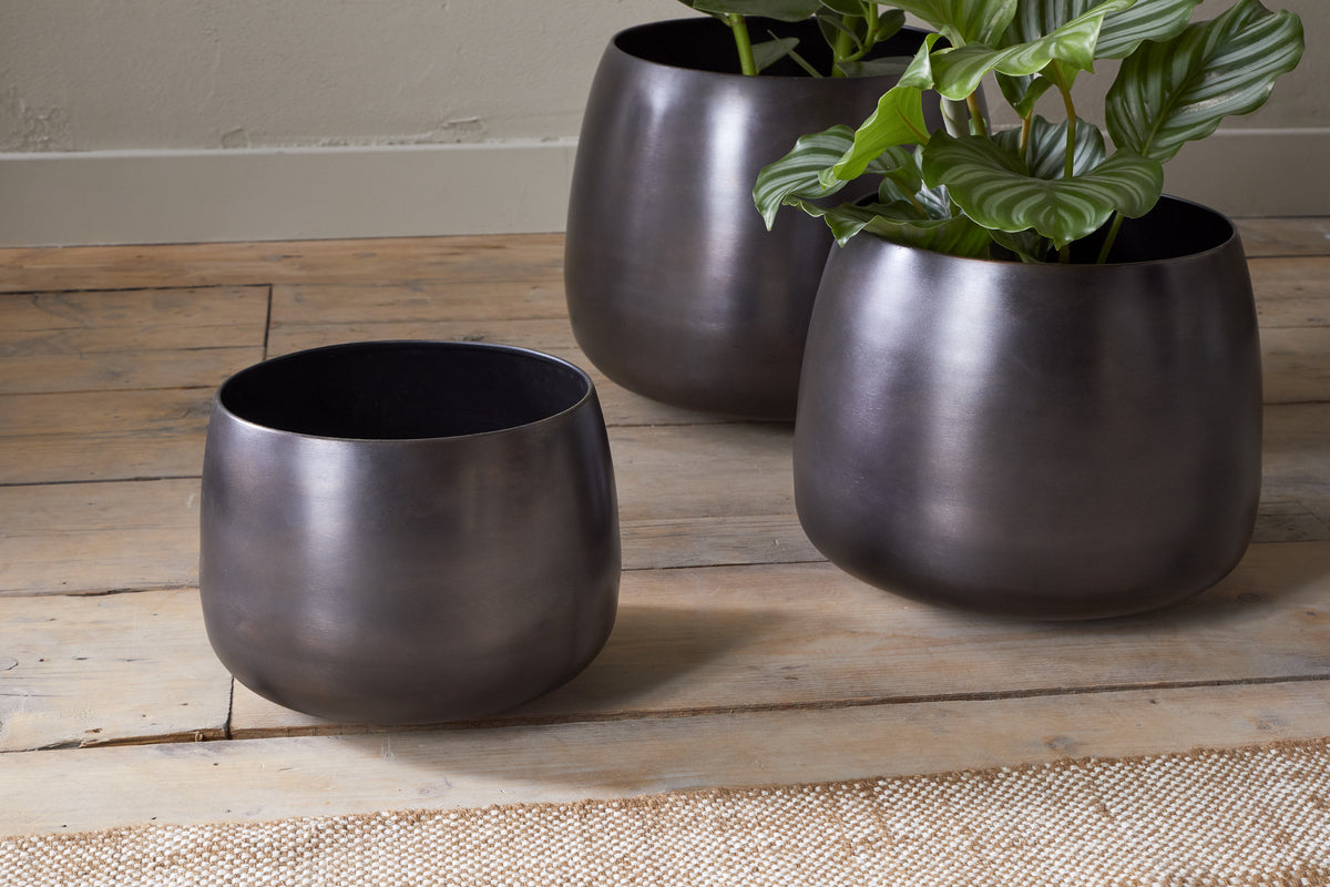 Pot de fleurs Maliki - Bronze vieilli