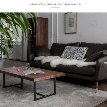 Table basse scandinave japonaise Maeve RADISSON en bois massif nordique (4 couleurs, 8 tailles) 