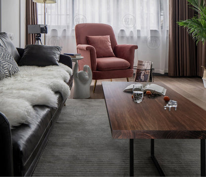 Table basse scandinave japonaise Maeve RADISSON en bois massif nordique (4 couleurs, 8 tailles) 