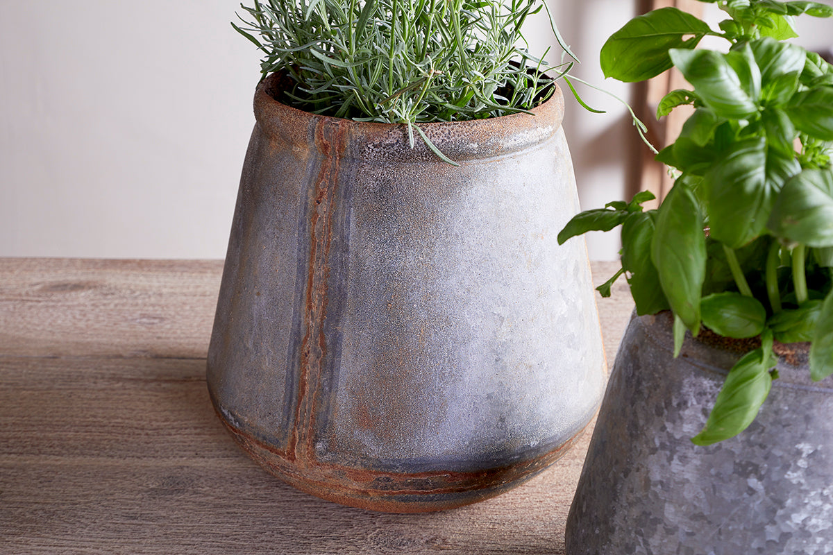 Jardinière d'extérieur Mamba - Zinc vieilli