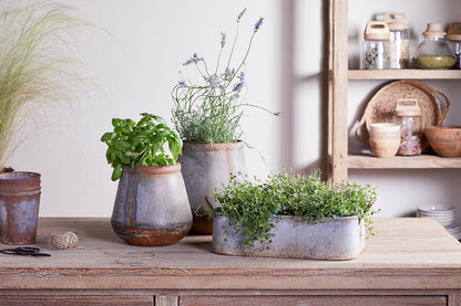 Jardinière d'extérieur Mamba - Zinc vieilli