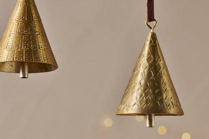 Boules de Noël en métal Manya - Laiton - (Lot de 3)