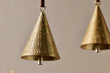 Boules de Noël en métal Manya - Laiton - (Lot de 3)