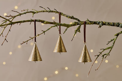 Boules de Noël en métal Manya - Laiton - (Lot de 3)