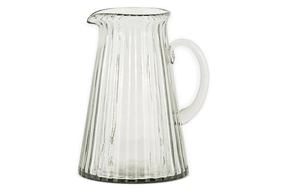 Pichet en verre côtelé Minati - Transparent