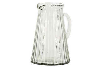 Pichet en verre côtelé Minati - Transparent
