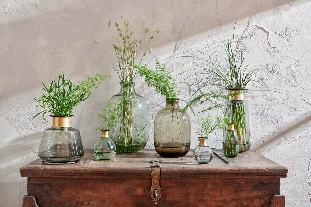 Mini vase en verre Miza - Vert