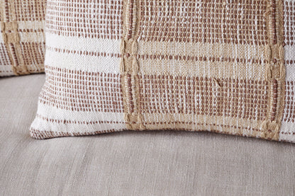 Housse de coussin en coton Nayika - Rouille