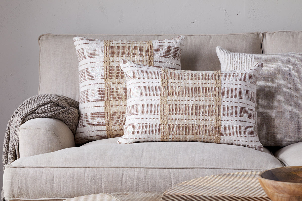 Housse de coussin en coton Nayika - Rouille