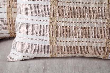 Housse de coussin en coton Nayika - Rouille