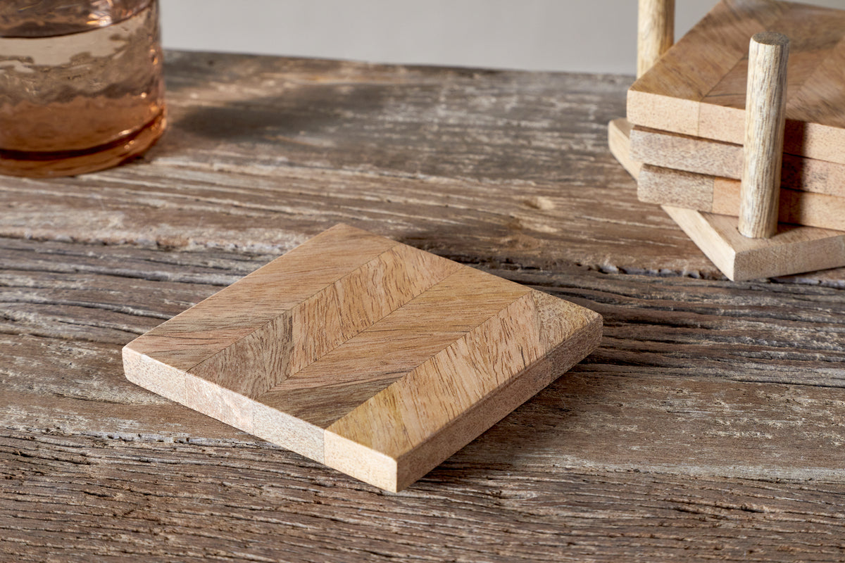 Sous-verres Nalbari - Naturel (lot de 4)