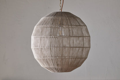 Pendentif sphérique en jute tissé Nilaveli - Naturel