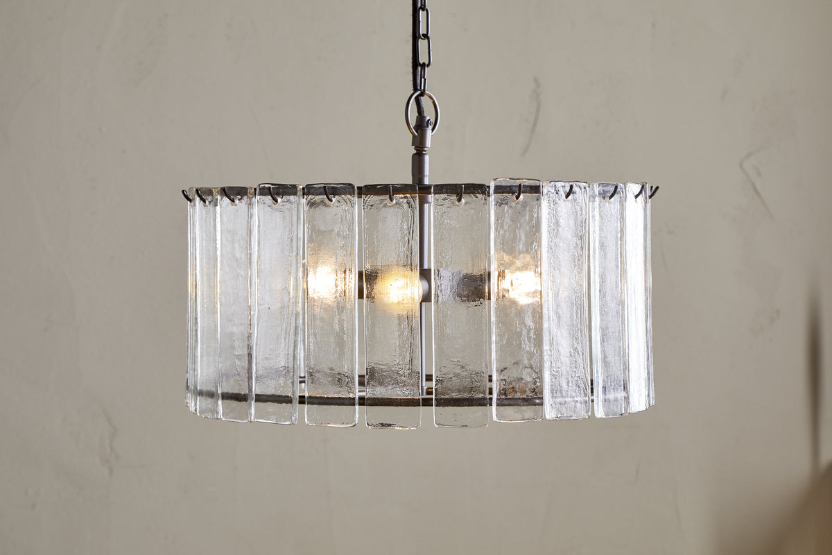 Pendentif Nauka Statement - Bronze vieilli et transparent