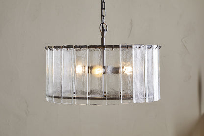 Pendentif Nauka Statement - Bronze vieilli et transparent