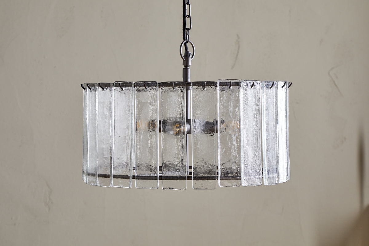 Pendentif Nauka Statement - Bronze vieilli et transparent