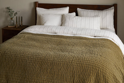 Couette Nidra en velours et lin - Mousse