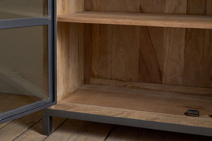 Buffet Nirvi en bois de manguier et fer - Noir