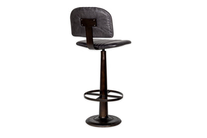 Chaise de bar Narwana - Noir vieilli