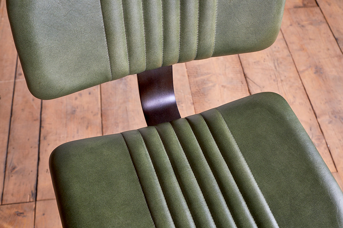Chaise de bar Narwana - Vert riche