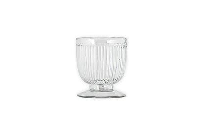 Bougeoir en verre recyclé Nia - Transparent