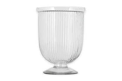 Bougeoir en verre recyclé Nia - Transparent