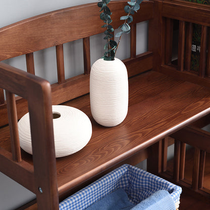 Bibliothèque de rangement moderne en bois massif DAVIDE