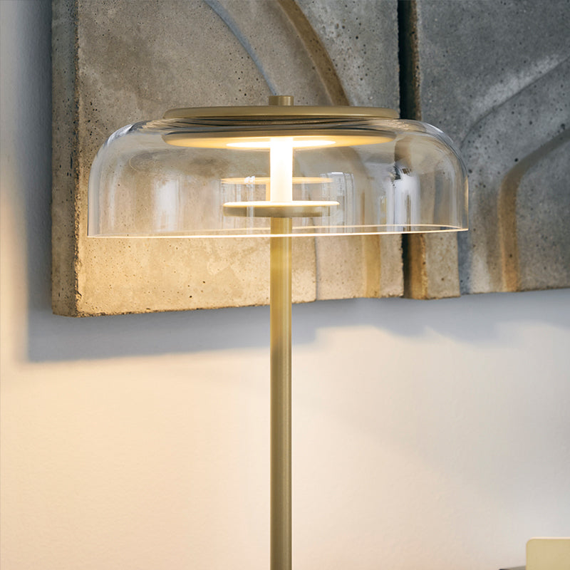 Lampe arquée en verre Keystone