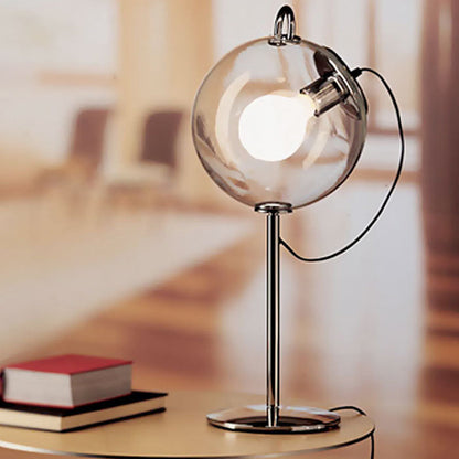Lampe en verre transparent Anthony