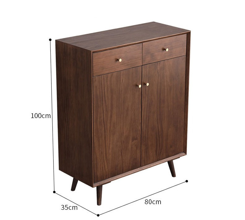 Meuble à chaussures Eileen SWEDEN en bois dur scandinave nordique, 4 couleurs et 4 tailles