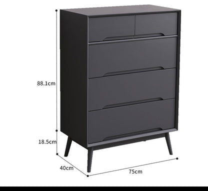 Commode scandinave en bois massif ANN (4 couleurs, 2 tailles)