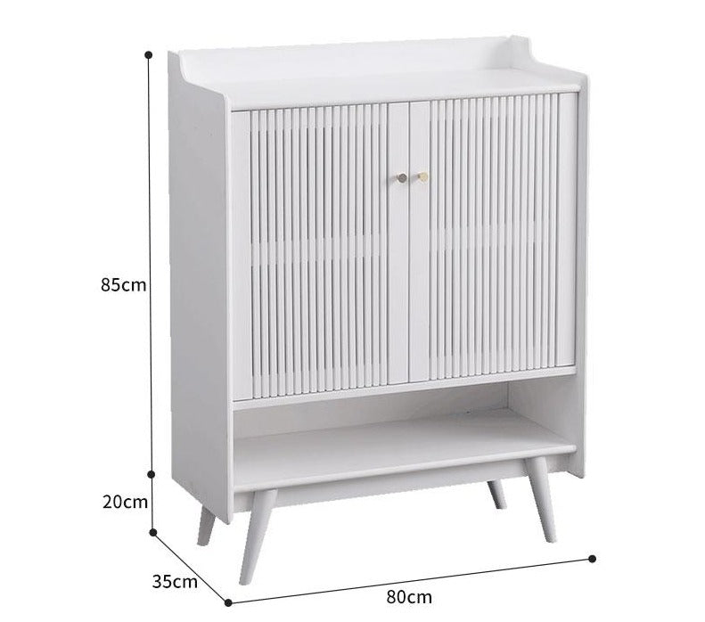 Buffet de rangement nordique Luis Buffet / Meuble à chaussures en bois massif 