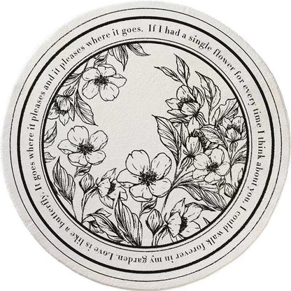 Tapis de chambre rond Hillsby