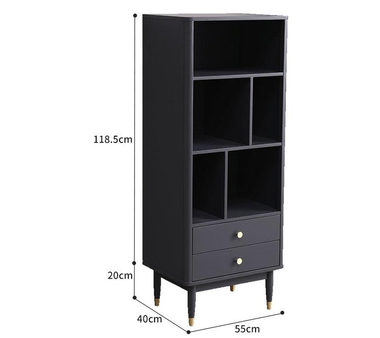 Bibliothèque classique moderne ANGEL en bois de pin 