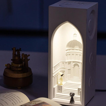 Veilleuse en béton du château d'Akiana