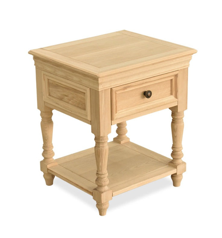 Lampe de chevet ALICE SHERATON, table d'appoint, meuble de conception allemande