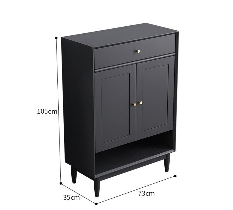 Elise SWEDEN Buffet Buffet en bois dur Meuble à chaussures scandinave en tissu 4 couleurs 2 tailles