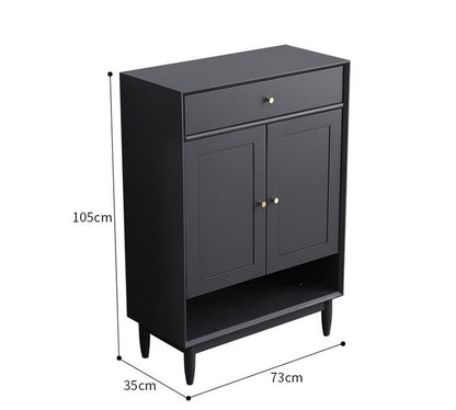 Elise SWEDEN Buffet Buffet en bois dur Meuble à chaussures scandinave en tissu 4 couleurs 2 tailles