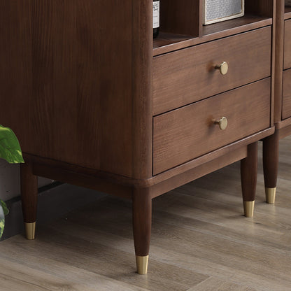 Bibliothèque classique moderne ANGEL en bois de pin 