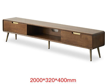 Table basse Lucas en bois massif de luxe nordique 