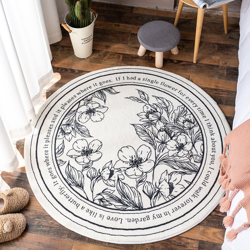 Tapis de chambre rond Hillsby
