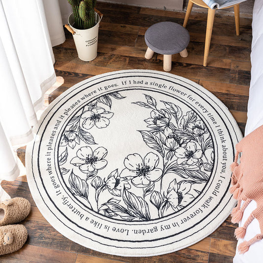 Tapis de chambre rond Hillsby