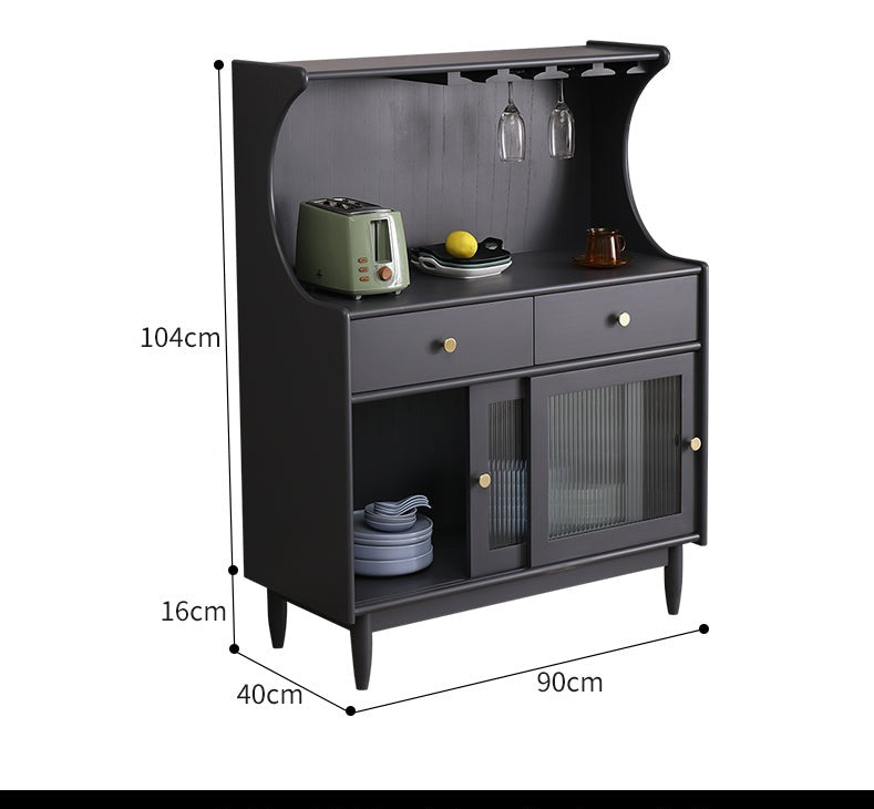 Buffet scandinave ADELAIDE en bois massif (4 couleurs, 2 tailles)